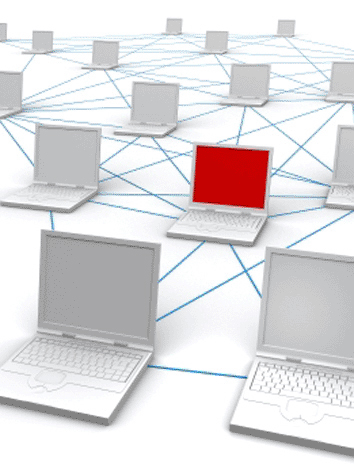 LAN-WAN-Datennetz Lokales Netzwerk im Seminarraum der Firma esacom in NRW